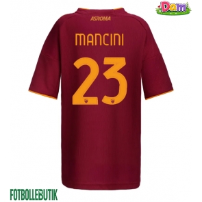 AS Roma Gianluca Mancini #23 Hemmatröja Kvinnor 2025-26 Kortärmad